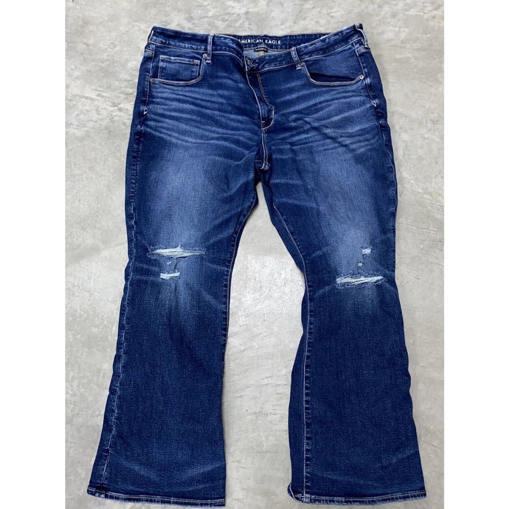 womens american eagle Size 24 reg boot cut Stretch jeans